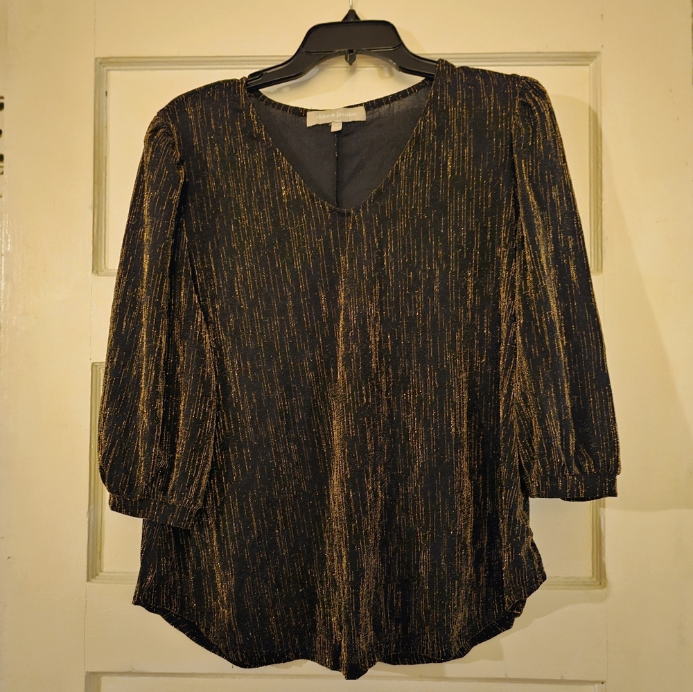 Chloe and Jasmine Blake & Gold womens dress shirt 1X